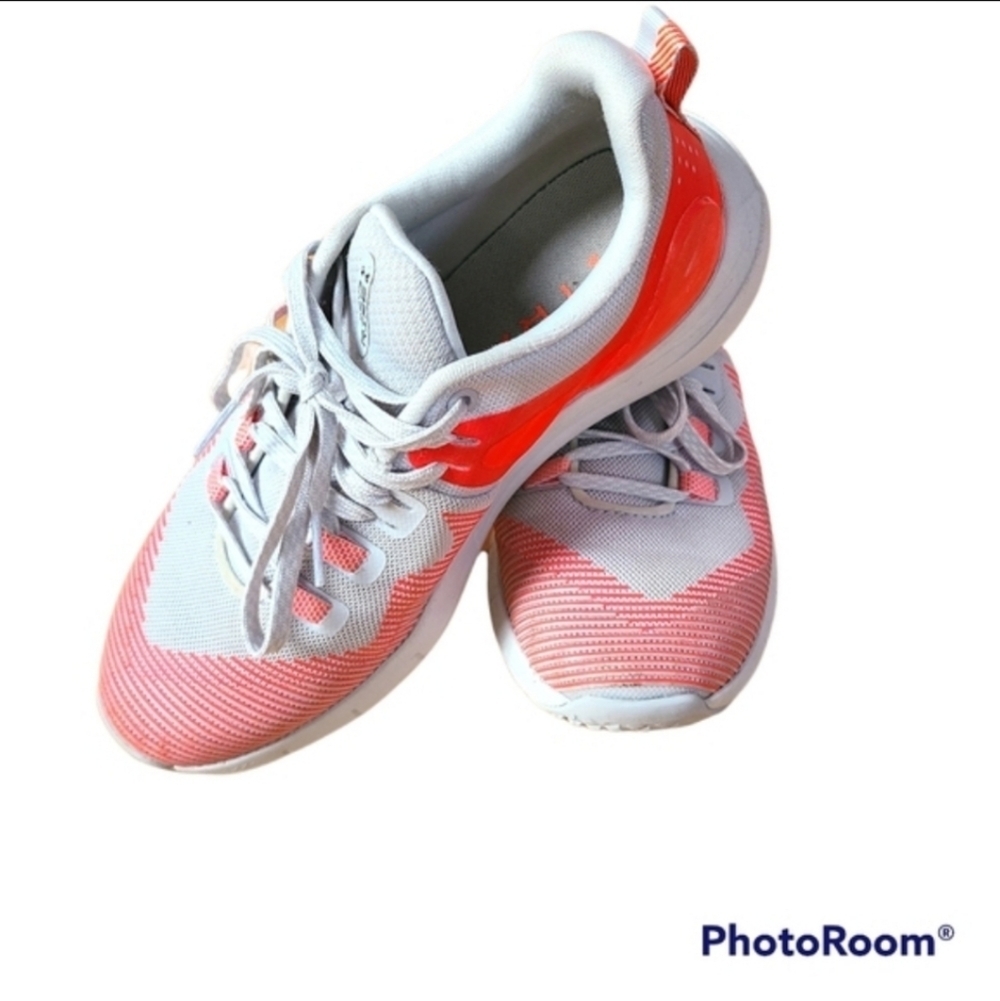 Under Armour HOVR Rise Women's 6 Orange Gray Running Training Sneakers